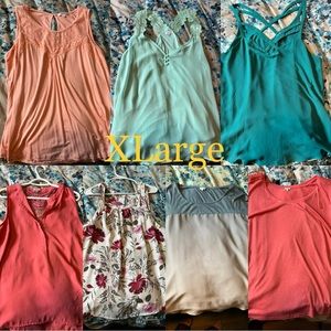 Variety of Bootlegger & Warehouse One Tops SELLING AS A BUNDLE